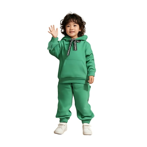 Boys Girls Sweatsuit Set 2PC Long Sleeve Light Blue Tracksuit Hoodie and Jogger Sweatpants Fall Clothes 4-5 Years Boy Clothes Boys Girls Fashion