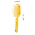 thumbnail image 3 of Yellow Cushion Comb Hair High Cranial Top Hair Massage Comb - Effortless Detangling, No More Snags, Gentle Scalp Massage (22.5x7.5cm), 3 of 6