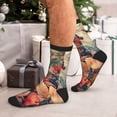 thumbnail image 7 of Pofeuu Butterflies In Blooming Garden Print Crew Socks, Adult Running Hiking Socks for Youth and Adult, 7 of 7