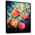 thumbnail image 2 of Designart "Blossom Cubist Apple Fusion I" Farm Floater Framed Canvas Print, 2 of 7