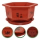thumbnail image 3 of Macetas para bonsái engrosadas, soportes para paisajes de plantas, cuencas para plantar flores, macetero Hexagonal engrosado, 4 Uds., 3 of 5