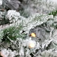 thumbnail image 6 of Fraser Hill Farm 7.5-Ft. Slim Mountain Pine Flocked Artificial Christmas Tree with Warm White LED Lights, FFMPS075-5SN, 6 of 14