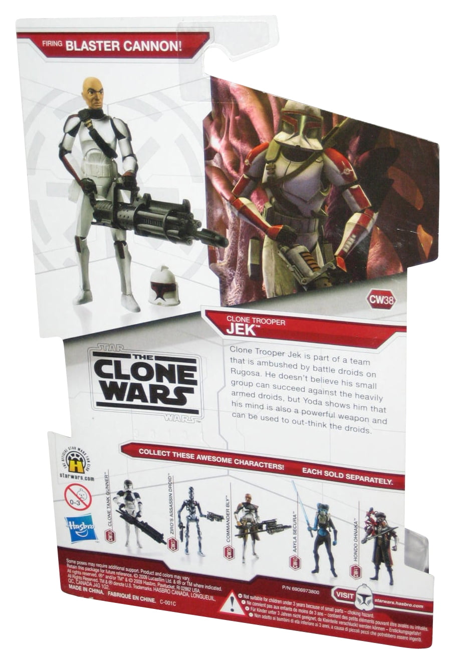 Star Wars Clone Wars 2009 Clone Trooper Jek Action Figure Walmart