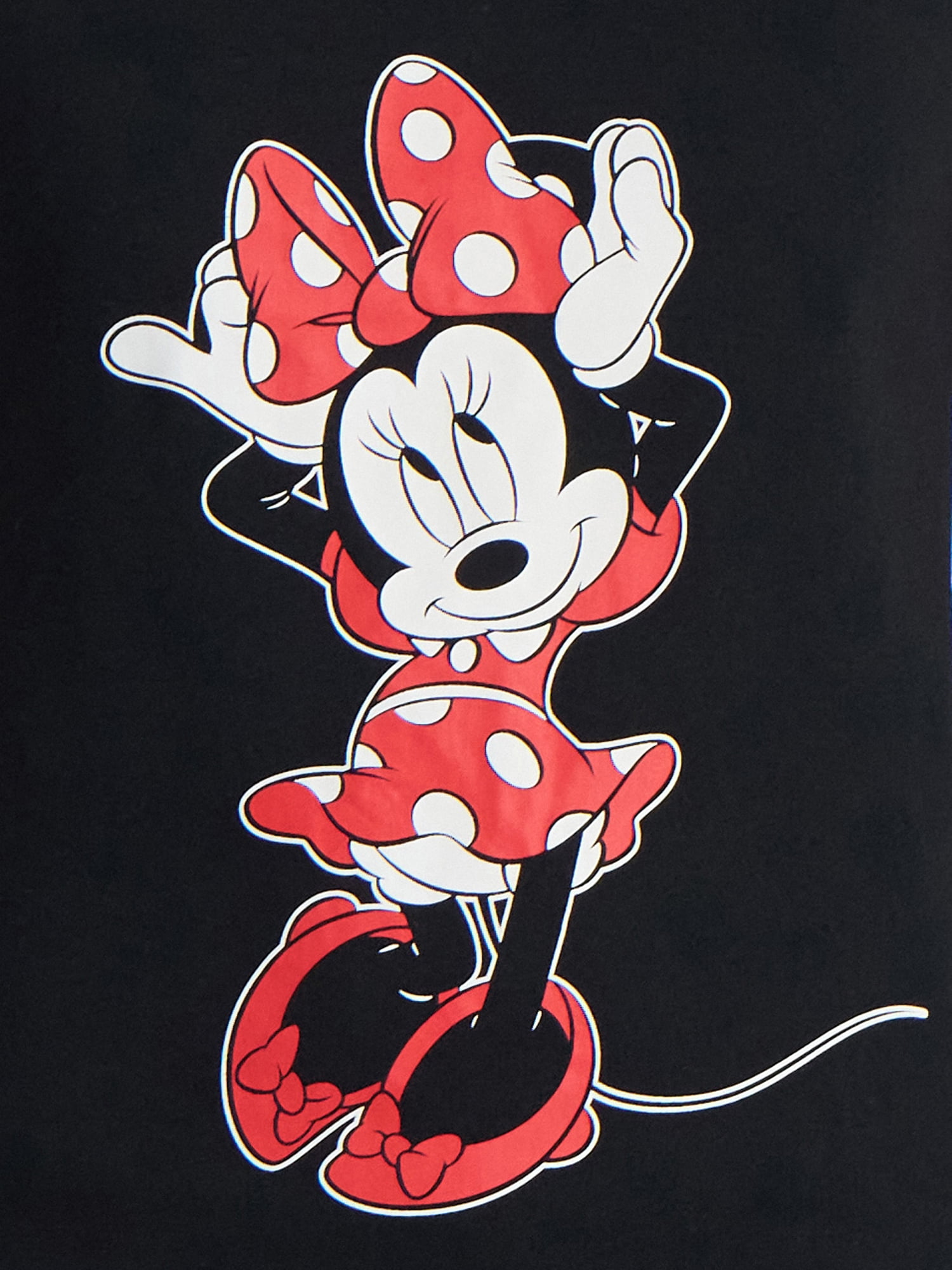 Disney Women's Minnie Mouse Graphic Tee with Short Sleeves, Sizes S-XXL