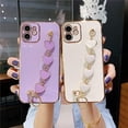 thumbnail image 3 of Compatible with iPhone 11 Thin for Women Girls,Luxury Plating Soft TPU Case with Love Heart Chain Bracelet Strap Shiny Cute Pretty Protective Cover for Apple iPhone 11 6.1", 3 of 6