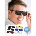 thumbnail image 2 of TINHAO 2 Pairs Clip On Sunglasses Flip Up Day&Night Driving Glasses UV400 Anti Glare Over Prescription Glasses, 2 of 7