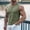 Green, variant on Men's Ribbed Henley Tank Tops Knit V Neck Sleeveless Workout T Shirt Muscle Gym Fitness Tee White