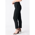 thumbnail image 3 of Roaman's Women's Plus Size Bi-Stretch Straight Leg Pull On Ankle Pant, 3 of 4