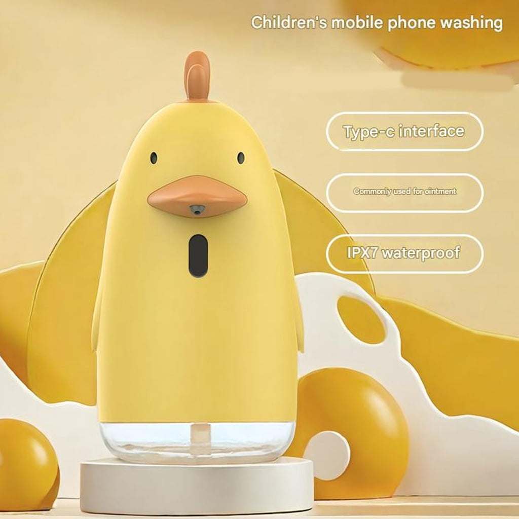 Automatic Foaming Soap Dispenser Lovely Ducks Touchless Hand Soap Foam Dispenser Induction Hand Washer for Hotel Bathroo