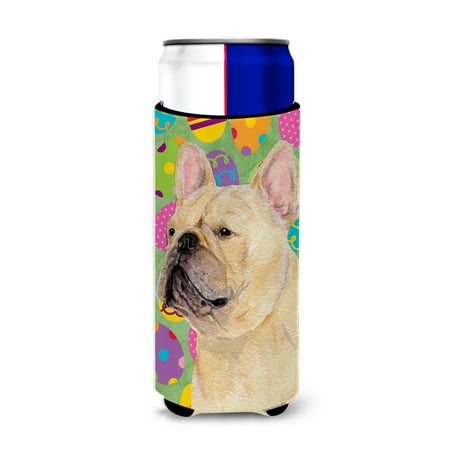 

Caroline s Treasures SS4830MUK French Bulldog Easter Eggtravaganza Ultra Hugger for slim cans Slim Can multicolor