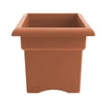 thumbnail image 6 of Bloem Veranda 26" Plastic Rectangular Deck Box Planter - UV-Resistant, Indoor/Outdoor, Terra Cotta, 2-Pack, 6 of 7