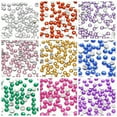 thumbnail image 2 of U8MO 2000 Crystal Acrylic Faceted Round Flatback Rhinestone Glue on Gems 3mm 12ss-Purple, 2 of 8