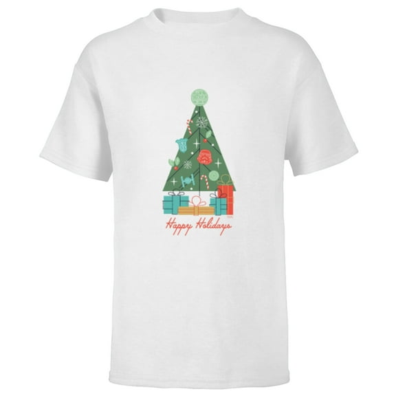 Star Wars Happy Holidays Ornaments - Short Sleeve T-Shirt for Kids - Customized-White