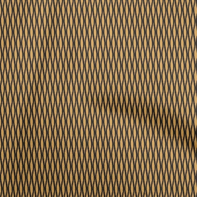 oneOone Polyester Lycra Light Peach Fabric Asian Ikat Sewing Craft Projects Fabric Prints By Yard 56 Inch Wide