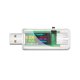 thumbnail image 1 of Probador USB batería eléctrica LCD pantalla Digital cargador de teléfono móvil Detector medidor multifuncional multímetro amperímetro transparente Yuarrent EL015335-03B, 1 of 6