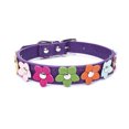 thumbnail image 3 of Collar con flores para mascotas, correa de piel sintética para perros, collar con cadena para gatos, correa para el cuello para animales pequeños, medianos y grandes, osito de peluche, chihuahua y pug, 3 of 5