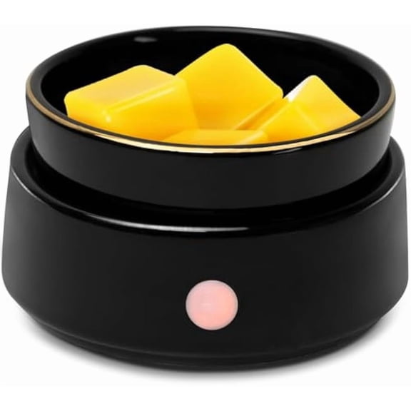 Electric Candle Warmer Ceramic Wax Melt Warmer Burner 3-in-1 Candle Warmer Plate for Scented Wax Jars Home Decor Fragrance Melter Birthday Gifts for Women Mom