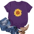 thumbnail image 4 of Shorts pour Femmes, Blouses pour Femmes, Mode Féminine Imprimé Manches Courtes Blouse Drôle Col Rond T-Shirt Tops, 4 of 5
