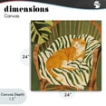 thumbnail image 4 of Stupell Industries Eclectic Orange Cat in Rattan Chair Canvas Art, 24 x 24, by Walker Noble, 4 of 8