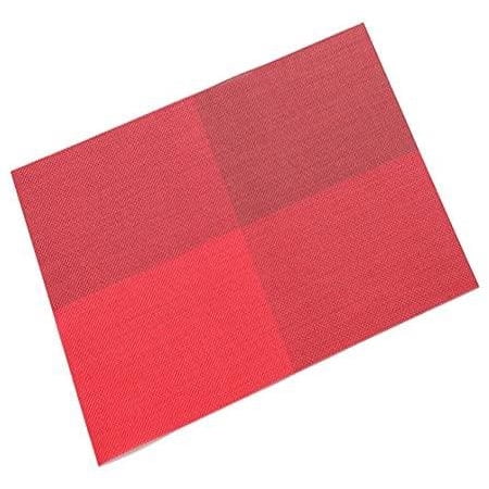 

QING SUN Placemat environmental protection PVC placemat fashion wild field word placemat waterproof and oil-proof insulation placemat cartoon plate pad