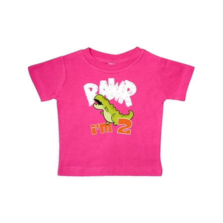 

Inktastic RAWR I m 2! Baby Tyranosaurus Rex Gift Baby Boy or Baby Girl T-Shirt
