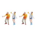 thumbnail image 2 of Wweixi Figurine Diorama 1/87 Personnages en Résine Disposition de Train Blanc Jaune 2Ensemble, 2 of 6