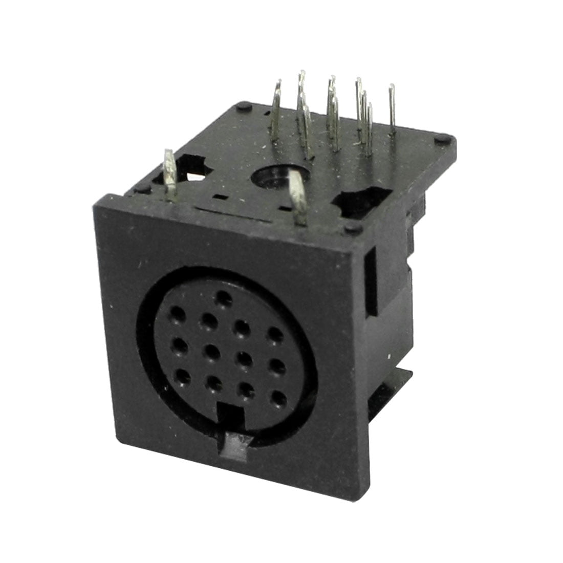 Female 13 Pin DIN Plug Panel Mount Keyboard Cable Connector Adapter