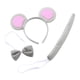 thumbnail image 5 of Diadema con orejas de , conjunto de pajarita de cola, orejas de , cola larga, regalos divertidos, vestido elegante, diadema, para, 5 of 9