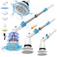 thumbnail image 1 of Cepillo Eléctrico TASVAC IPX5 Resistente al Agua - Mango Largo + 5 Cabezas Intercambiables para Limpieza Profunda en Baño: Azulejos, Pisos y Bañeras, 1 of 9