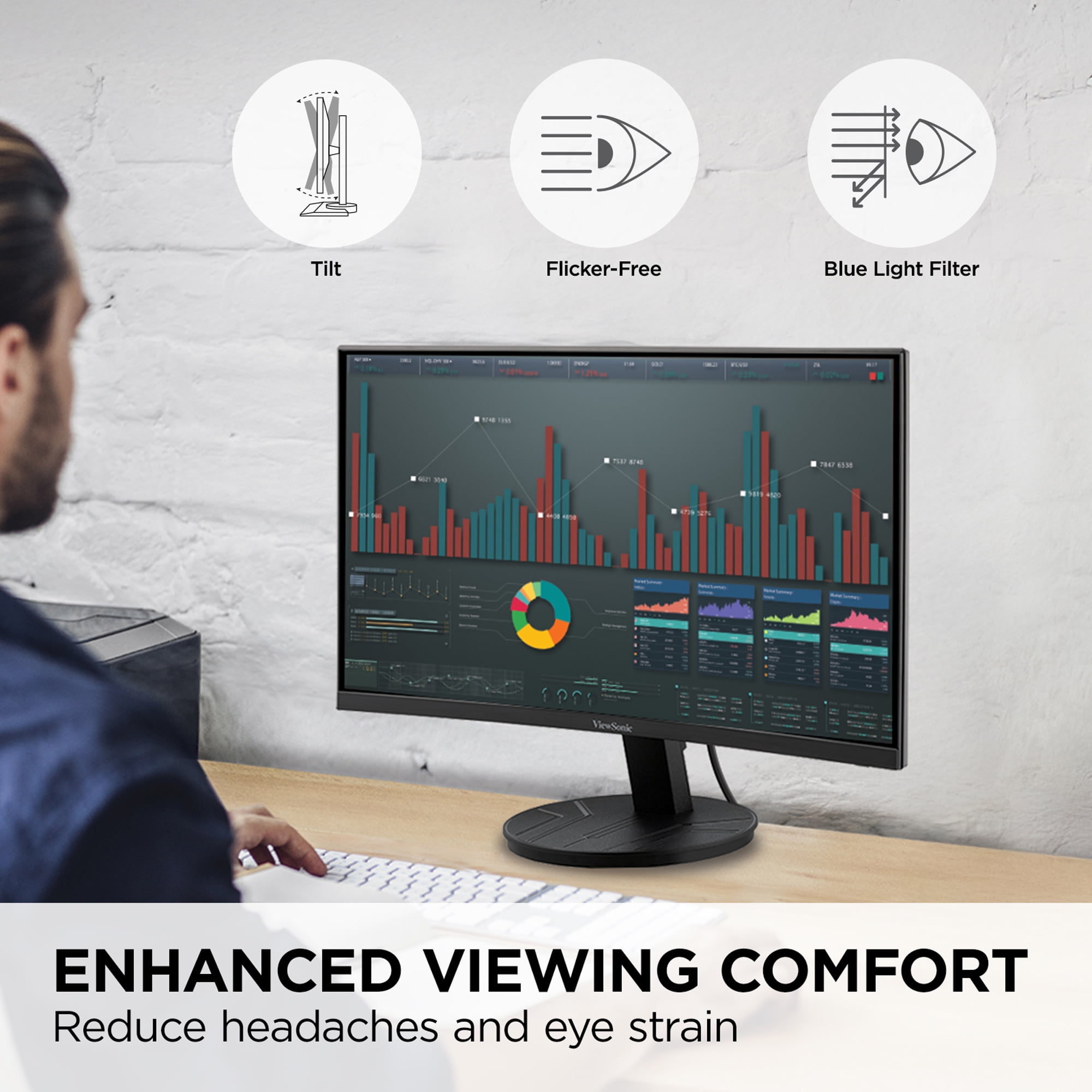 ViewSonic VA2416C 24" 1080p FHD Curved Monitor