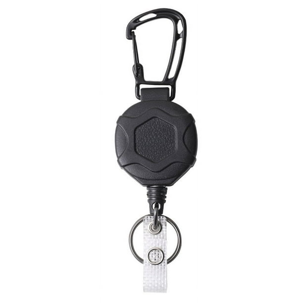 Retractable Keychain for ID Card Holder Heavy Duty Badge Reel Up to Thick  ABS Housing with Spring Reel 1 Piece 