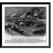 Historic Framed Print, The Battle of Savage's Station, 17-7/8" x 21-7/8"