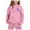 Pink, variant on Tween Winter Girls Outfits Set Tracksuit With Print Hoodie Joggers Warm Kids