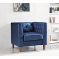 thumbnail image 2 of Uspridefurniture Chesterfield Chair, Dark Blue, 2 of 5