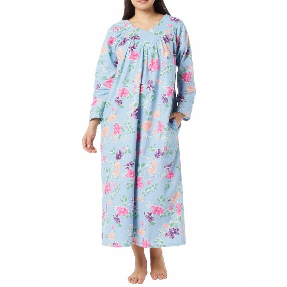 long flannel gown