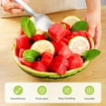 thumbnail image 2 of 2-in-1 Stainless Steel Fruit Cutter, 2025 Watermelon Fork Slicer Cutter, Portable Fruit Cutter for Camping, Picnics & Home Use, Fruit Forks Slicer for Home Party Camping Kitchen Gadget (4 PCS), 2 of 8