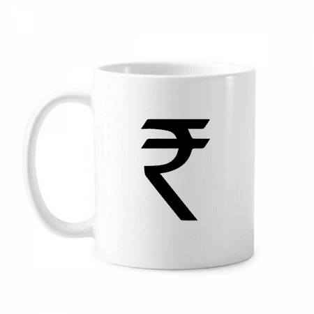 

Currency Symbol Rs Re INR Mug Pottery Cerac Coffee Porcelain Cup Tableware