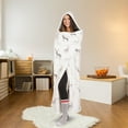 thumbnail image 1 of Safdie & Co. Premium Ultra Soft Flannel Hoodzy Hooded Throw Blanket with Sherpa Deer Silhouettes, 1 of 4