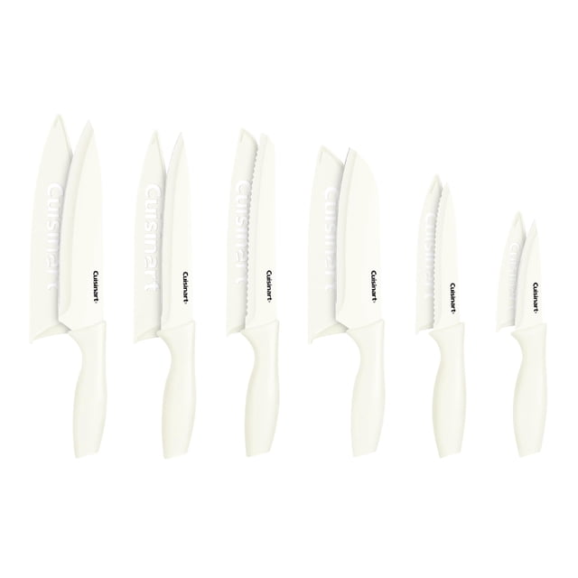 Juego de cuchillos Cuisinart Advantage, 12 piezas, acero inoxidable con revestimiento cerámico