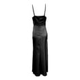 thumbnail image 6 of Women's Casual Dress Elegant Backless Midi Dress Sleeveless Slit Party Evening Gown Summer Spring Outfit, 6 of 6
