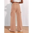 thumbnail image 5 of Women'S Plus Size Drawstring Running Sweatpants Loose Fit Wide Leg Pure Color Athletic Trousers Color 4XL, 5 of 8