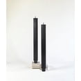 thumbnail image 1 of PAMELIFE 2 Pack | 10" Premium Unscented Ribbed Wick Taper Candles, Tall Ribbon Wax Dinner Unscented Modern Home Décor Soy Wax Handmade 12 Hours candlesticks (Black), 1 of 5