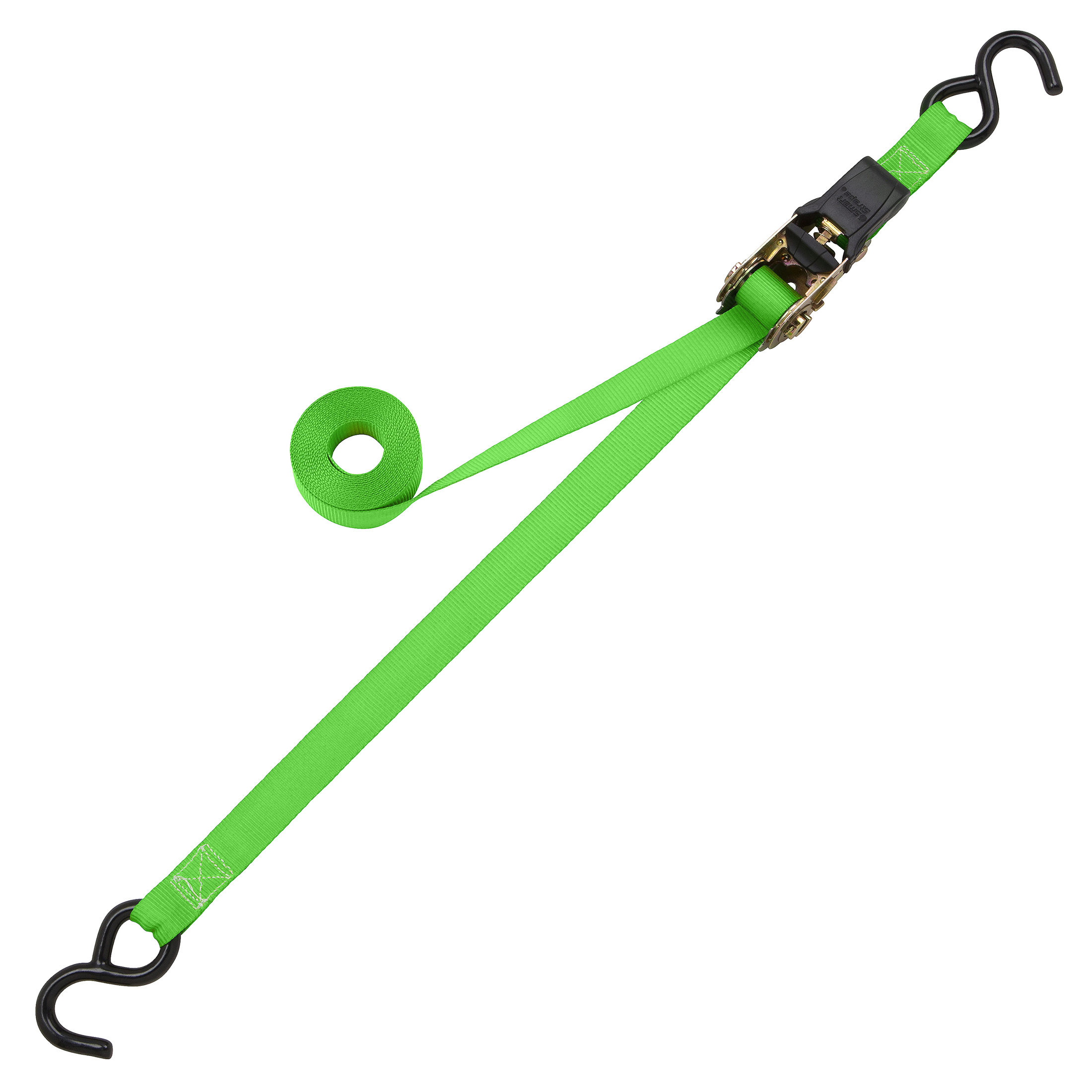 SmartStraps - 14' 1500 lb Padded Ratchet Tie Down 4 Pack Green - image 2 of 6