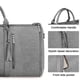 thumbnail image 5 of Bolsa de viaje tipo duffle Ytonet convertible para ropa, resistente al agua, color gris, 5 of 6