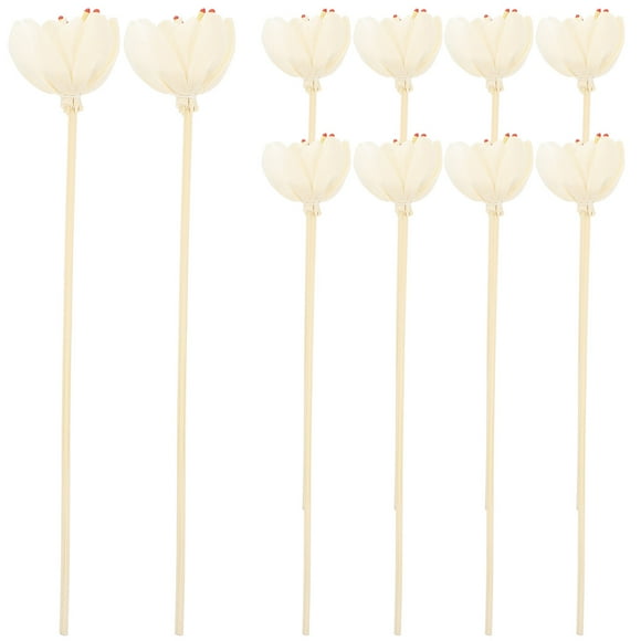 10pcs Flower Reed Diffuser Sticks Diffuser Refills Essential Oil Diffuser Stick for SPA
