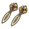 thumbnail image 2 of Dog Vintage Copper-Colored Lace Bookmarks: Stainless Steel Reading Accessories, Ideal Gifts for Book Lovers - Set of 2, 2 of 5