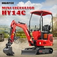 thumbnail image 4 of 1.4T Mini Excavator – 13.5HP B&S Gas Engine with Side Swing, Hydraulic Thumb & Semi-Automatic Quick Coupler – Delivery & Unloading Included, HY14C, 4 of 14