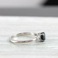 thumbnail image 4 of HeartsAndYou 0.5ct Natural Blue Sapphire & Diamond Accents Ring 100% 14k SOLID White Gold, 4 of 9
