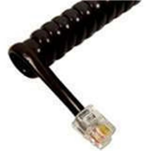 Telephone Handset Cord With Black Cable With 1.5 in. Lead 6 ft.
