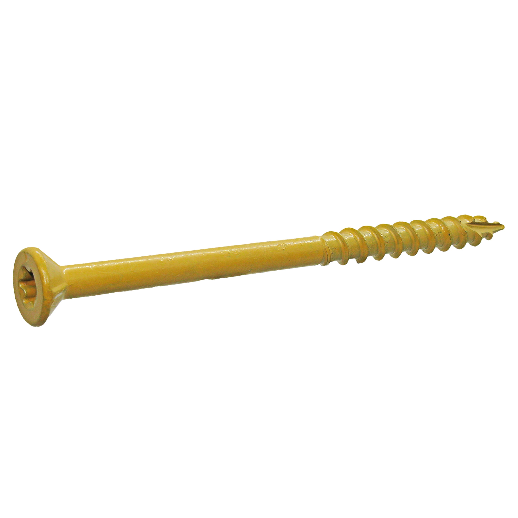 (2 pack) Grip-Rite PrimeGuard Plus #9 x 3 in. Tan Wood to Wood Deck Screw 1lb.